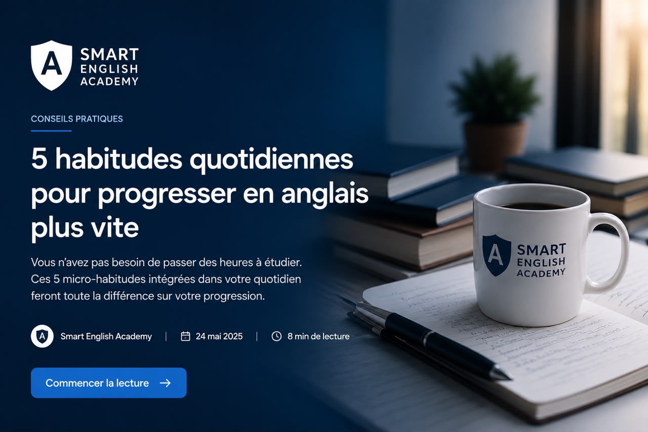 5 habitudes quotidiennes pour progresser en anglais plus vite